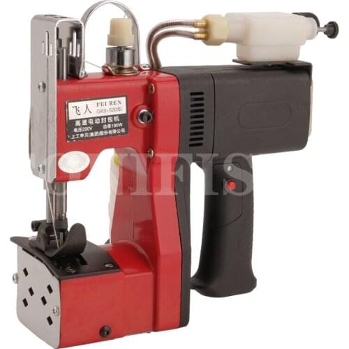 GK9-520 portable sewing machine for sewing bag, woven snake skin rice bag packing machine, small sewing machine