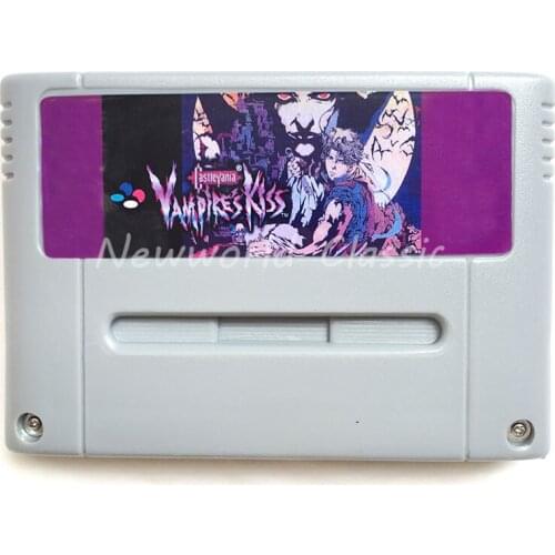 Castlevania Vampires Kiss for 16 Bit Video Game Cartridge Compilation Card for EUR/PAL Version Game Console