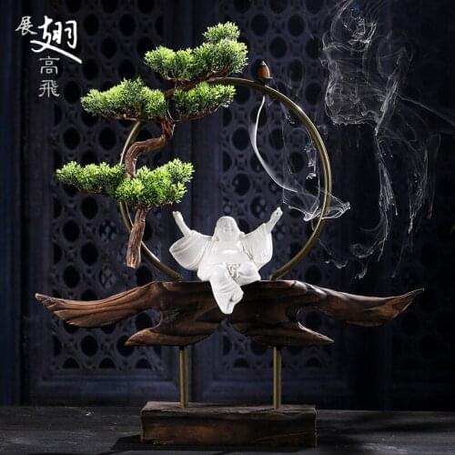 Creative Zen ornaments / modern Chinese living room home porch decorations shop ceramic crafts