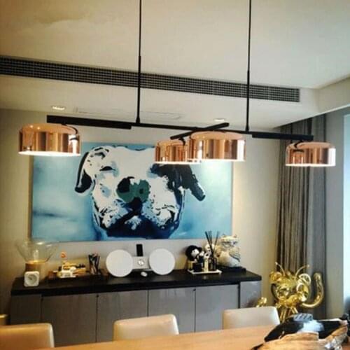 Nordic Creative Restaurant Chandeliers Postmodern Bedroom Study Hotel Bar Store Retro Industrial Wind Rotating Lamp FreeShipping