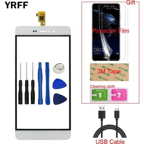 Mobile TouchGlass For Bluboo Picasso Front Touch Screen Glass Digitizer Panel Lens Sensor + Free Protector Film Tape