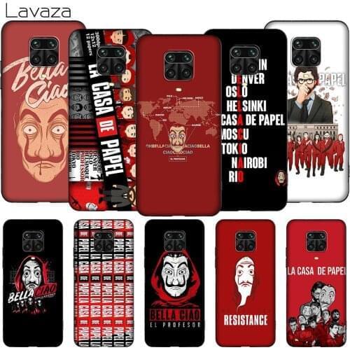 Lavaza K78 La Casa De Papel TPU Soft Case for Redmi Note 5 6 6A 7 7A 8 8T 8A 9 9A 9C 9S K20 K30 Poco X2 Pro Max
