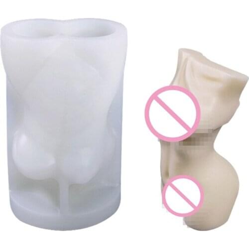 New Abstract Human Body 3D Candle Soap Mould DIY Candle Epoxy Mold HandMade Soy Candles Aroma Wax Soap Molds for Decoration