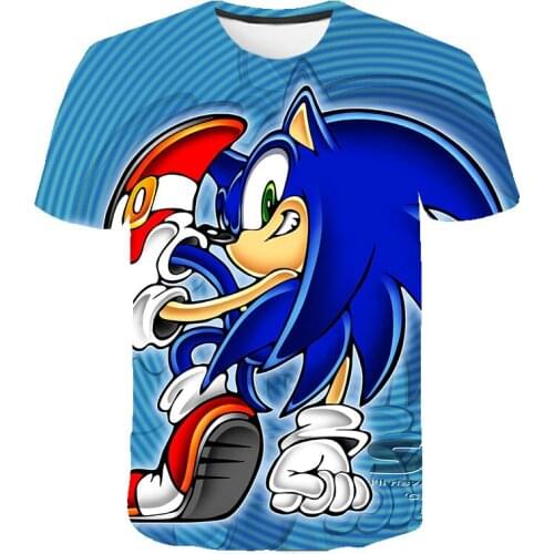 New Children T Shirts Boys Clothing Cartoon Game Pattern Boys Clothes Kids O-Neck T-shirt