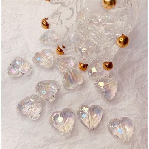 New style 50pcs/lot AB color print cartoon hearts shape resin straight hole beads diy jewelry earring/bracelet accessory