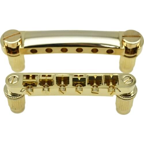 Original Gold LP Guitar Tune-o-Matic Bridge and Stop Bar Tailpiece Fits for Epi Les Paul