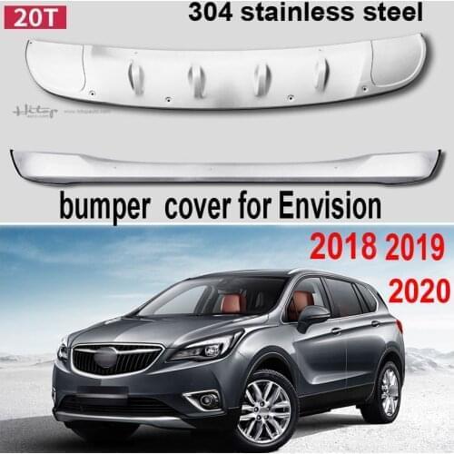 Front rear skid plate bumper guard cover sill for Buick Envision 2018 2019 2020.304 stainless steel,real good quality