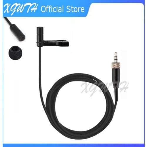 Black ME2 Lapel Lavalier Microphone for Sennheiser G1 G2 G3 G4 MKE2 Clip-On Wireless Microphones System Condenser Tie Clip Mic