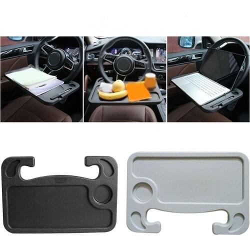 Portable Car Laptop Computer Desk Mount Stand Steering Wheel Eat Work Drink Food Coffee Goods Tray Board Dining Table Holder
