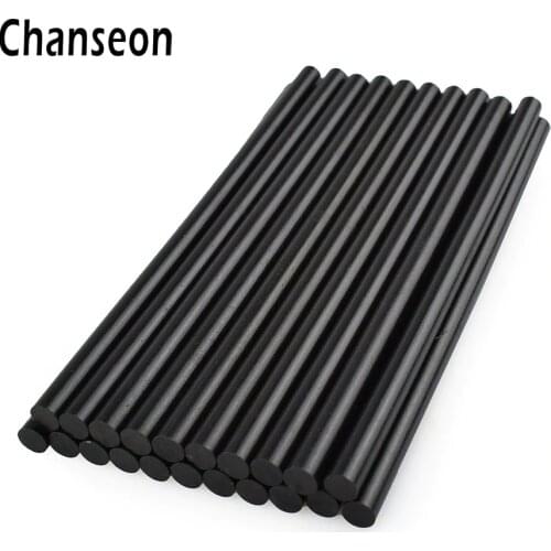 Chanseon Glue Gun Accessories Sticks Adhesive DIY Repair Tools 20 pcs/lot 7mm 150mm Black Hot Melt Glue Sticks