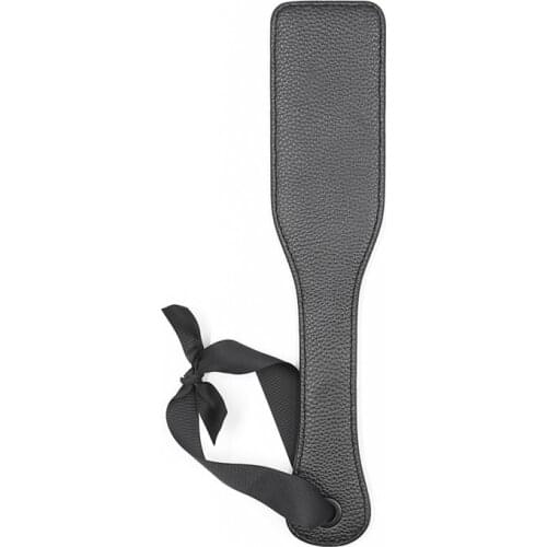 Racquet New Craft Double Nylon Belt Hand Satin Ribbon Black Sexy Leather Pat For Women Toys Paddle