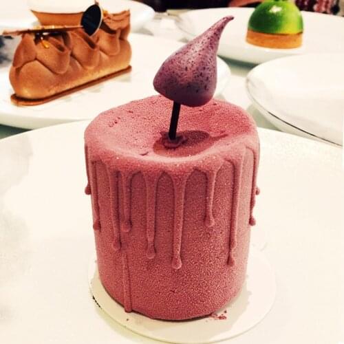 High cylindrical silicone mold mousse cake mold baking utensils cake mold handmade soap aroma candle mold