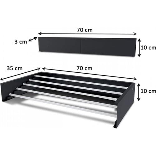 Waaw laundry drying rack home room balcony 70 cm foldable clothes dryer hanger new generation collapsible wall mounted vertical