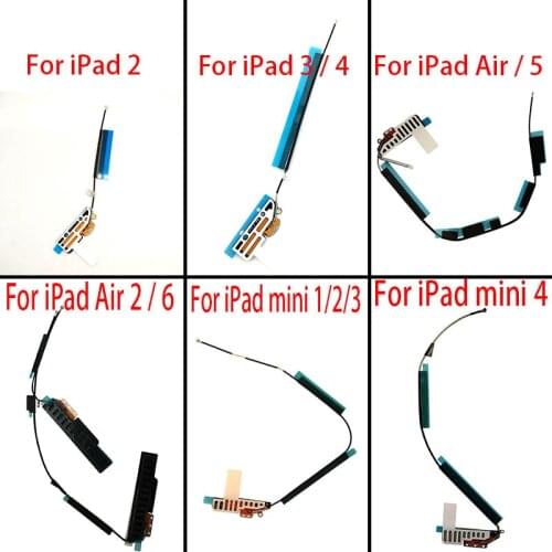 1 pcs WiFi Antenna Flex Cable Replacement For iPad 2 3 4 5 6 Air 1 2 Mini 1 2 3 4 WiFi Antenna Port Flex Cable Repair Parts