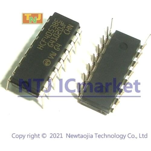 10 PCS HCF4053BE DIP-16 HCF4053 ANALOG MULTIPLEXERS-DEMULTIPLEXERS