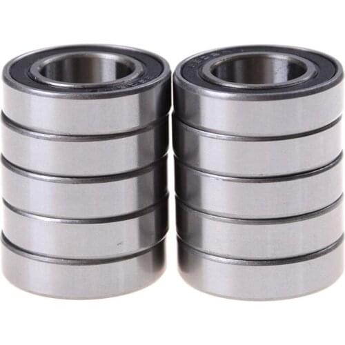 10pcs/Lot 6902-2RS 6902 RS 15x28x7mm The Rubber Sealing Cover Thin Wall Deep Groove Ball Bearing