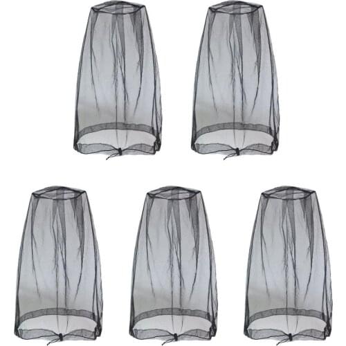 100% Nylon Head Face Protective Cover High-Quality Ultra-Fine Headgear Nets Outdoor Survival Anti Mosquito Bug Bee Insect Mesh