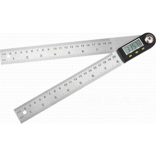 360 degree 200 mm ruler protractor digital goniometer angle inclinometer digital angle finder meter digital ruler goniometro