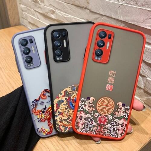 3D Emboss Phone Case For OPPO Reno 4Z 3 4 5 Pro Plus 5G Find X2 X3 Lite Neo Realme 7 5G Luxury Hard PC Cover Silicone Case Coque