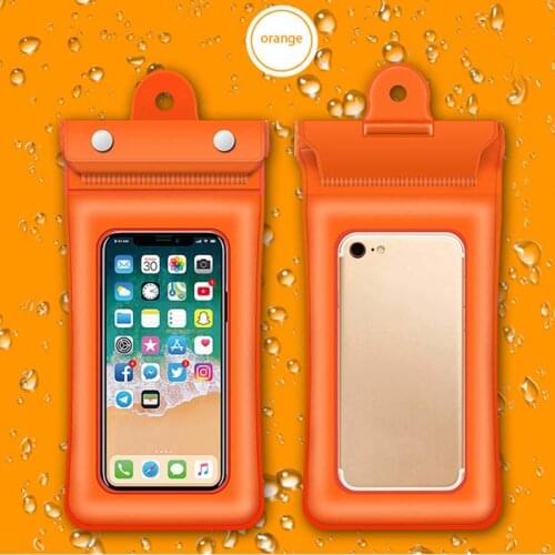 6 Inch Floating Airbag Swimming Bag Lanyard Waterproof Mobile Phone Pouch Super Sealed Smartphone Packing Bag