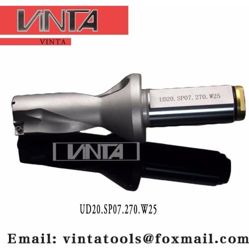 Free shipping UD20.SP07.270.W25 Drilling Tools U Drill Applicable Inserts SPGT07T308 or SPMG07