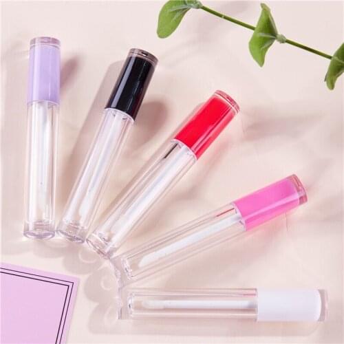 Lipgloss Wand tubes Empty Containers Plastic Makeup Packaging Liquid Lipstick Lip gloss DIY Bottle Custom Private label 5ml