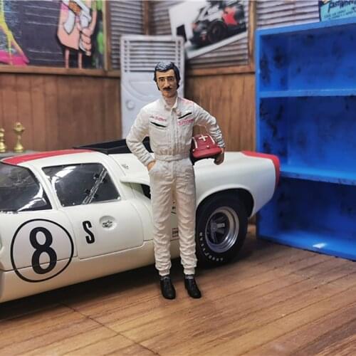 CMC Siffert Figure 1/18 Scale Car Model Scene Simulation Static Mini Resin Doll Model Vehicle Accessories Display Collection