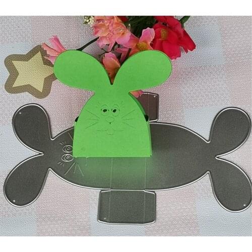 Cat Shape Box Cut Dies Metal Stencil Template For DIY Scrapbooking Embossing Paper Greeting Card Album Decor Mold Dies New