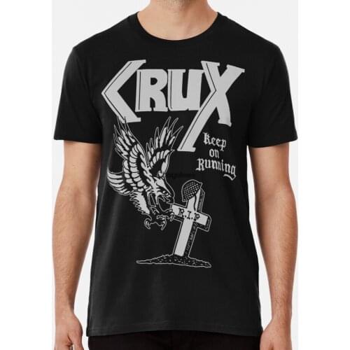 Men Shirt Crux Keep On Running Oi Skinhead Punk Women tshirt