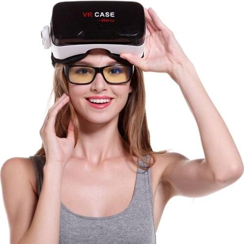 Original Assot Vr Case 6 Leather Cardboard Helmet Virtual Reality Vr Glasses Stereo Headphones Mobile Phone Ultra Hd Is Super R