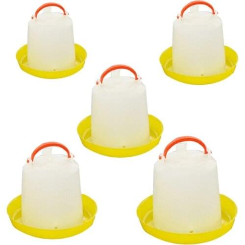 Plastic Poultry Drinker Chick Waterer Hanging Chicken Water Feeder Durable Automatic Water Container for Duck Goose