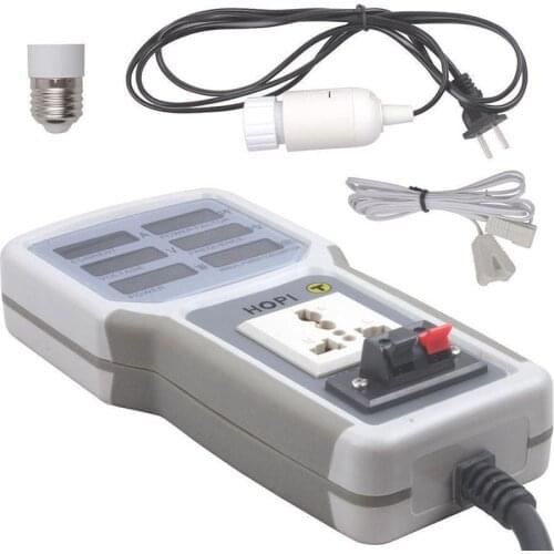 HP-9800 Handheld Power Meter Power Analyzer LED Metering Socket Measurable Current-voltage Power Factor EU Plug