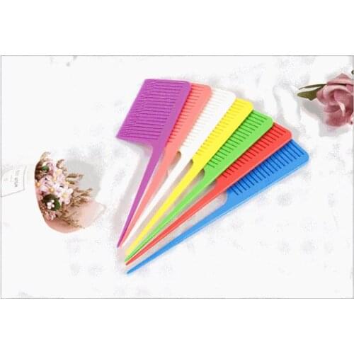 12pcs Highlighting Hair Comb ABS Weaving Highlighting Hair Comb for Dyeing Tail Combs Brush Separate Parting for Hair