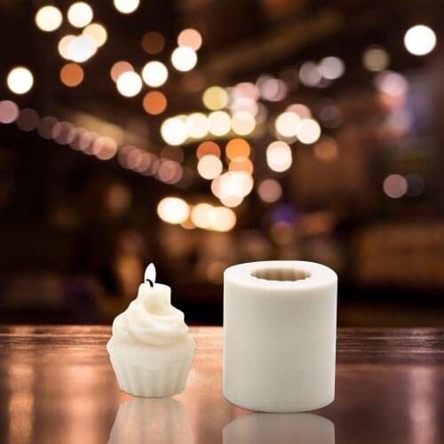 Silicone Muffin Cup Candle Mould Mousse Cake Mould DIY Pudding Chocolate Mould Succulent Flower Pot Aromatherapy Plaster Mould
