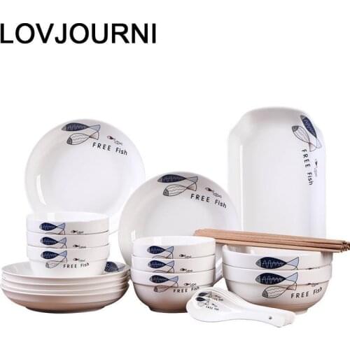 Tigela Korean Dish Noodles Miska Cocina Set Sauce Cuenco Food Container Plate Dinnerware Soup Kitchen Dining Bar Ceramic Bowl