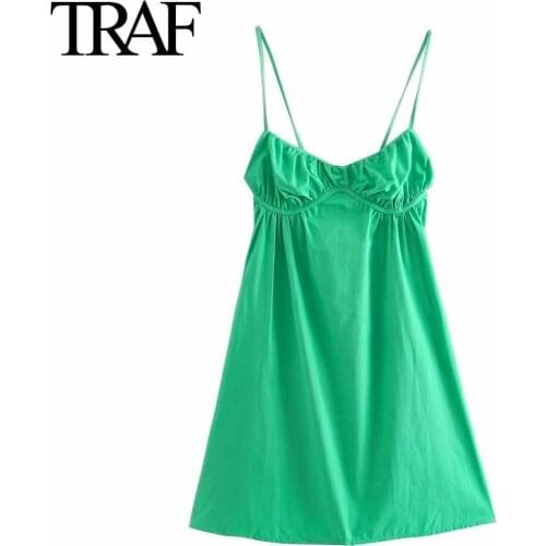 TRAF Green Summer Dresses