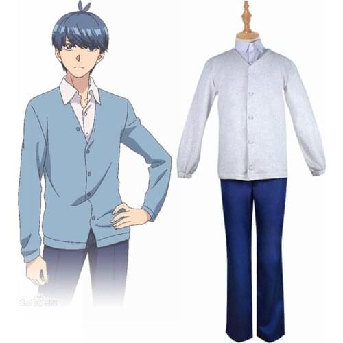 High-Q Unisex Anime Cos The Quintessential Quintuplets Uesugi Fuutarou Cosplay Costumes suit Sets Uniform