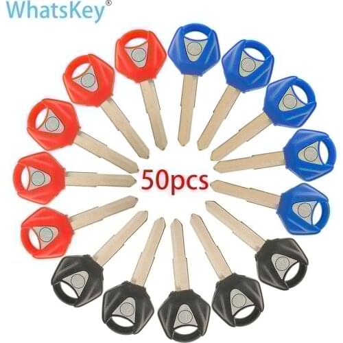 WhatsKey 50pcs/Lot Motorcycle Blank Key Uncut Blade For YAMAHA YZF FZ6 FZ8 R3 R1 R6 XJR1300 FJR1300 XVS400 MT09 MT07 XJ6 TMax