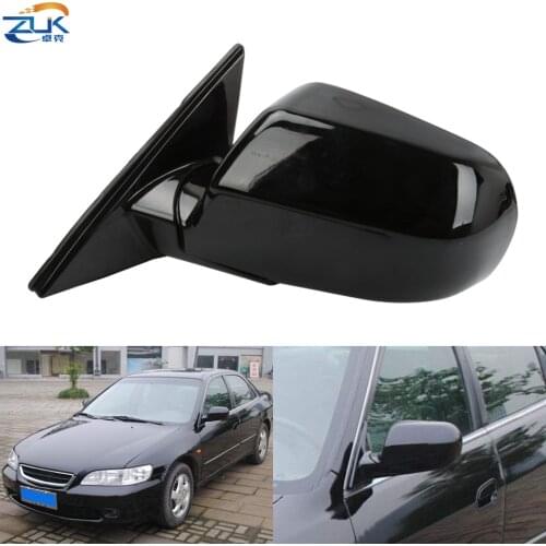 ZUK Car Exterior Rearview Door Mirror Assy For HONDA ACCORD 1998 1999 2000 2001 2002 CF9 CG1 CG5 Black Color 3-PINS 3-WIRES
