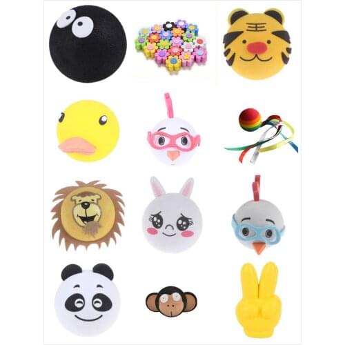1Pc Cute duck flower monkey panda animal car antenna pen topper aerial eva ball decor toy ornament 13 types