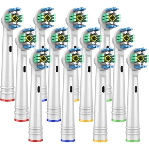 12Pcs replacement brush heads for Oral B electric toothbrush before power/Pro health/Triumph/3D Excel/clean precision vitality