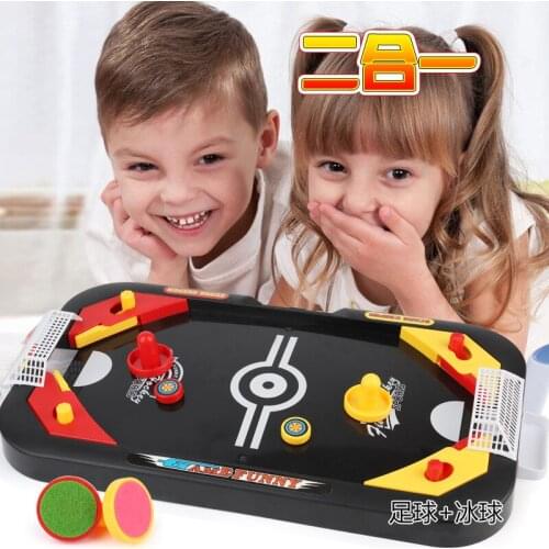 2 in 1 Table Hockey Battle Game Mini Football Board Game Parent-child Interactive Childrens Educational Toys