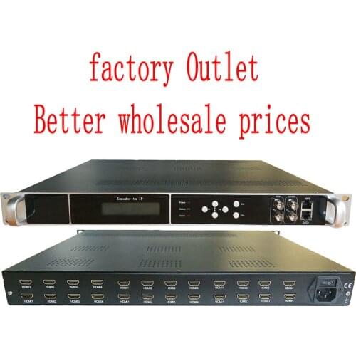 24-channel HD encoder HDMI to IP / ASI IPTV front-end system equipment Hotel TV system equipment