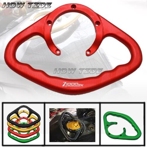 Motorcycle Accessories CNC Passenger Handgrips Hand Grip Tank Grab Bar Handles Armrest Black For KAWASAKI Z1000SX 2011-2014