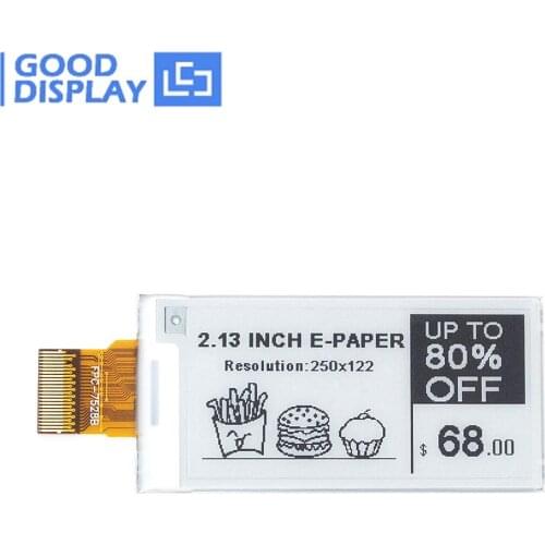 2.13 Inch E-Paper Screen Partial Refresh, 4 Grayscale, E Ink-Display GDEM0213B74