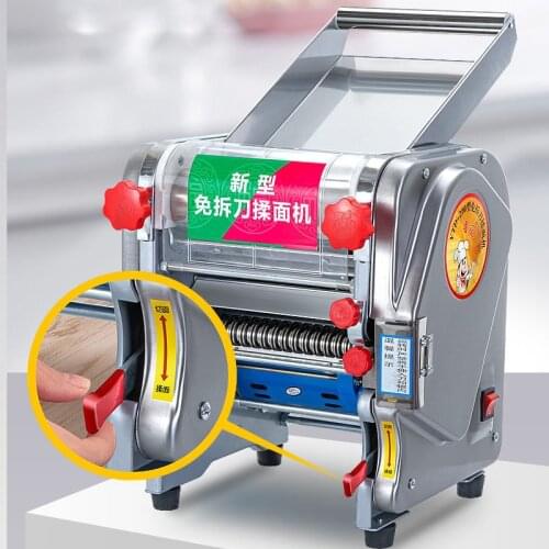 Electric Pasta Maker Kneading Machine stainless steel noodles commercial doughing Home 220V press roller Dumpling Wrappers 110V