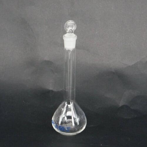 50ml Graduated Labrotary Glass Liquid Volumetric Flask with Glass Stopper