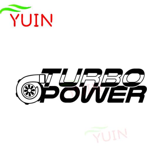 TURBO POWER Interesting Car Sticker Fashion Booster Stickers PVC Bumper Decoration Accessories Waterproof Sunscreen Decals
