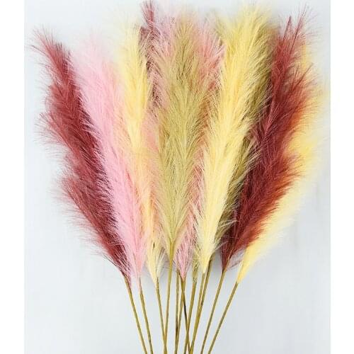 120cm Artificial Reed Grass Bouquet Fake Plants For Home Decor Artificial Plant Artificial Flowers For Wedding Party Decoration