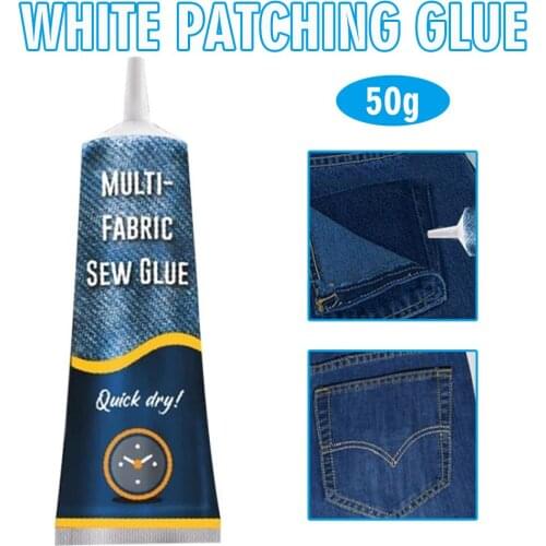 Sewing Glue Liquid Denim Leather Sew Glue Fabric Bonding Repair Glue For Clothes Quick Dry Sealers Adhesives Sewing Supplies